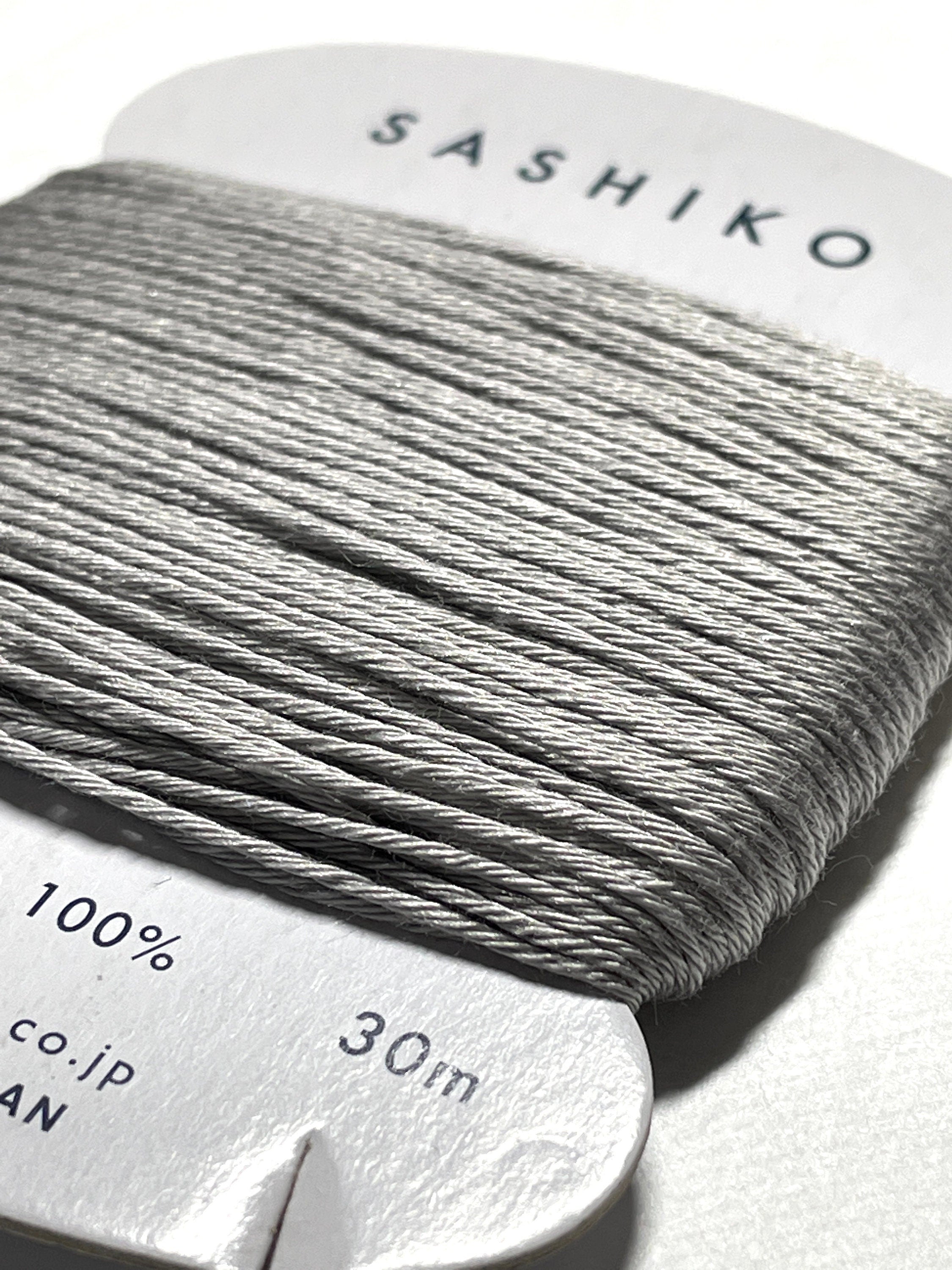 Daruma - Cotton Sashiko Thread 30m Card 20/6 - #217 Gray