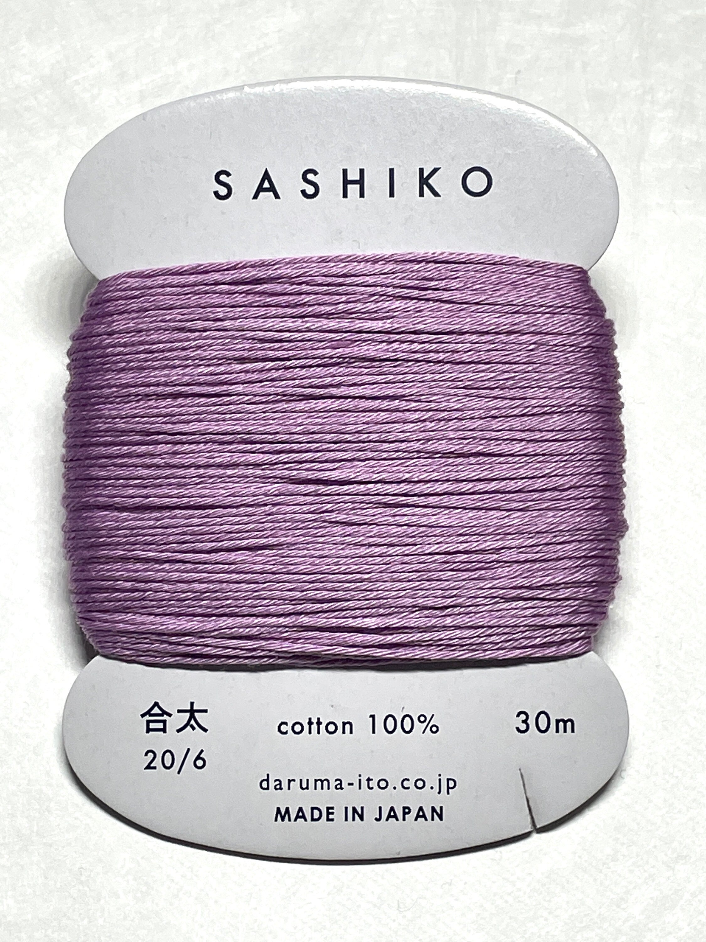 Daruma - Cotton Sashiko Thread 30m Card 20/6 - #210 Lavender