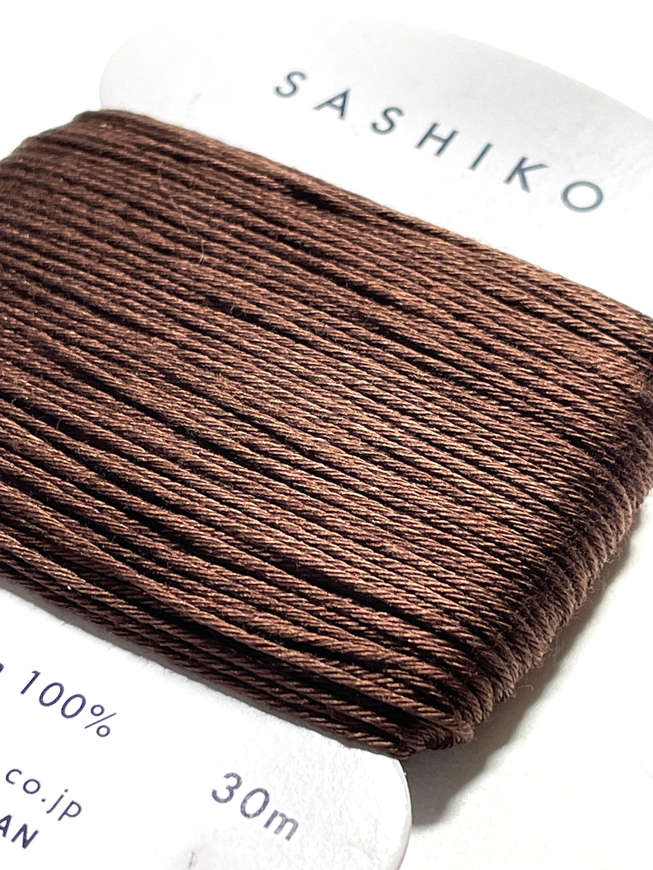 Daruma - Cotton Sashiko Thread 30m Card 20/6 - #218 Dark Brown
