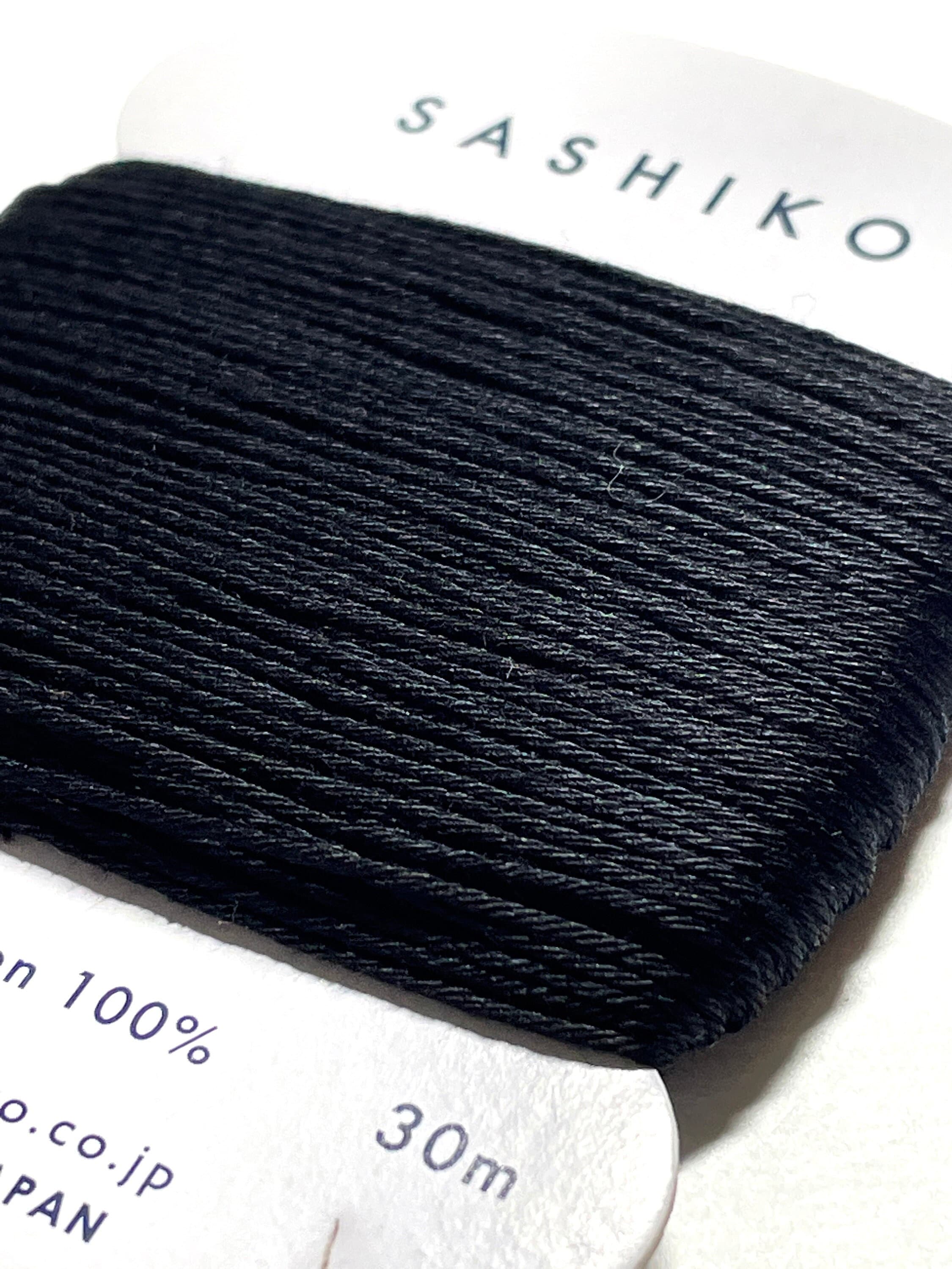 Daruma - Cotton Sashiko Thread 30m Card 20/6 - #219 Black