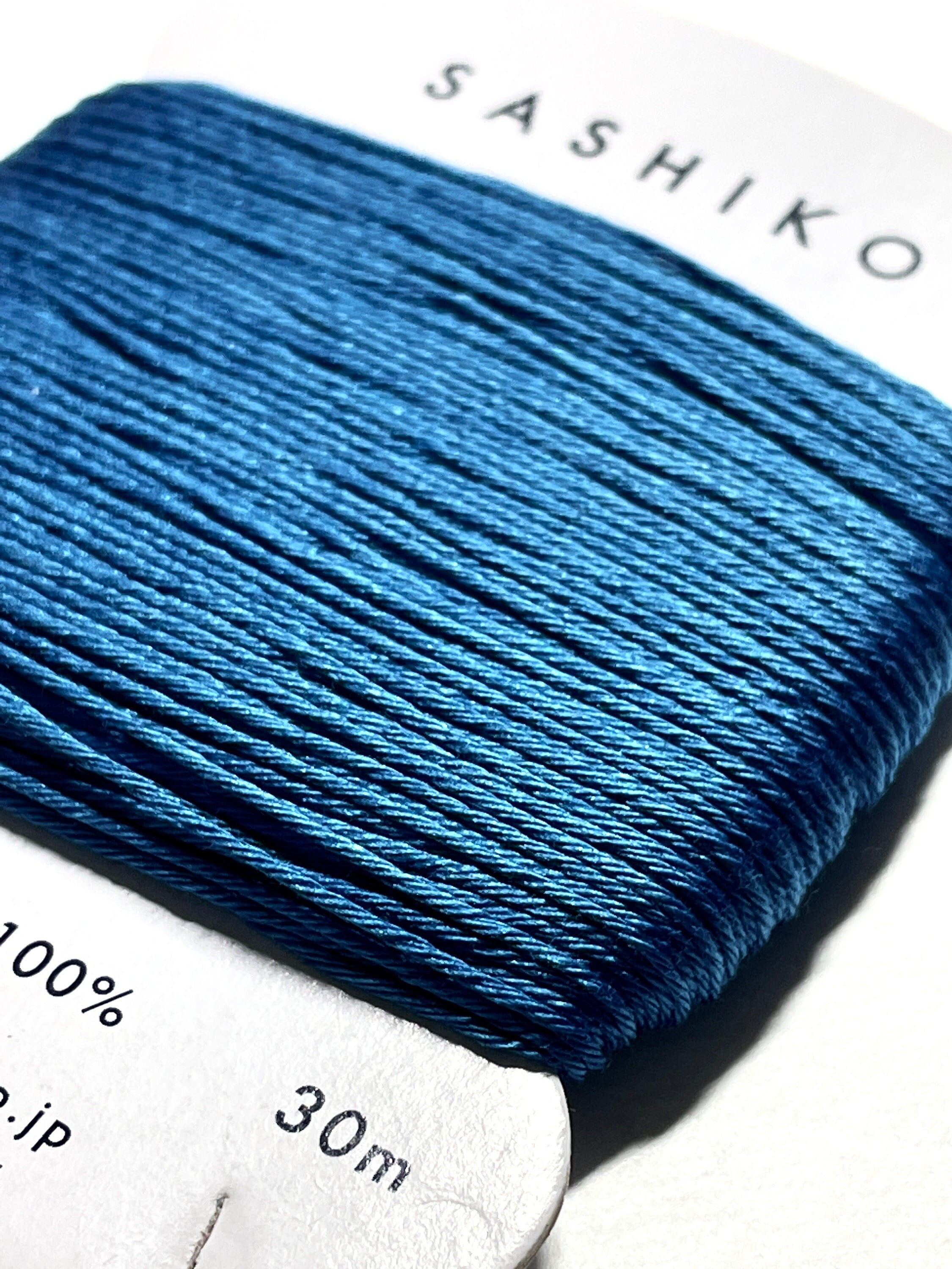 Daruma - Cotton Sashiko Thread 30m Card 20/6 - #224 Blue