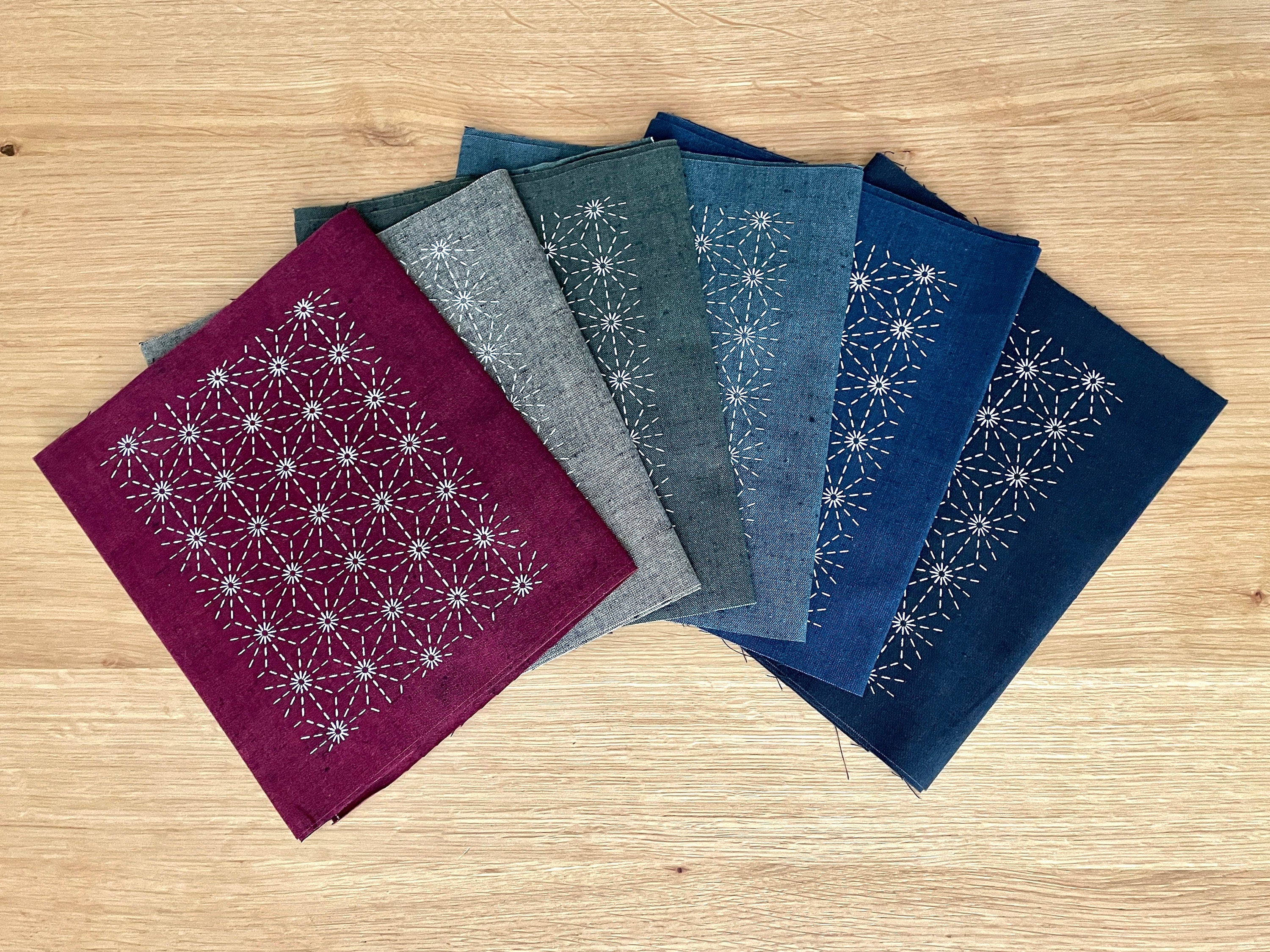 Olympus - Sashiko Mending Patch Collection - Black