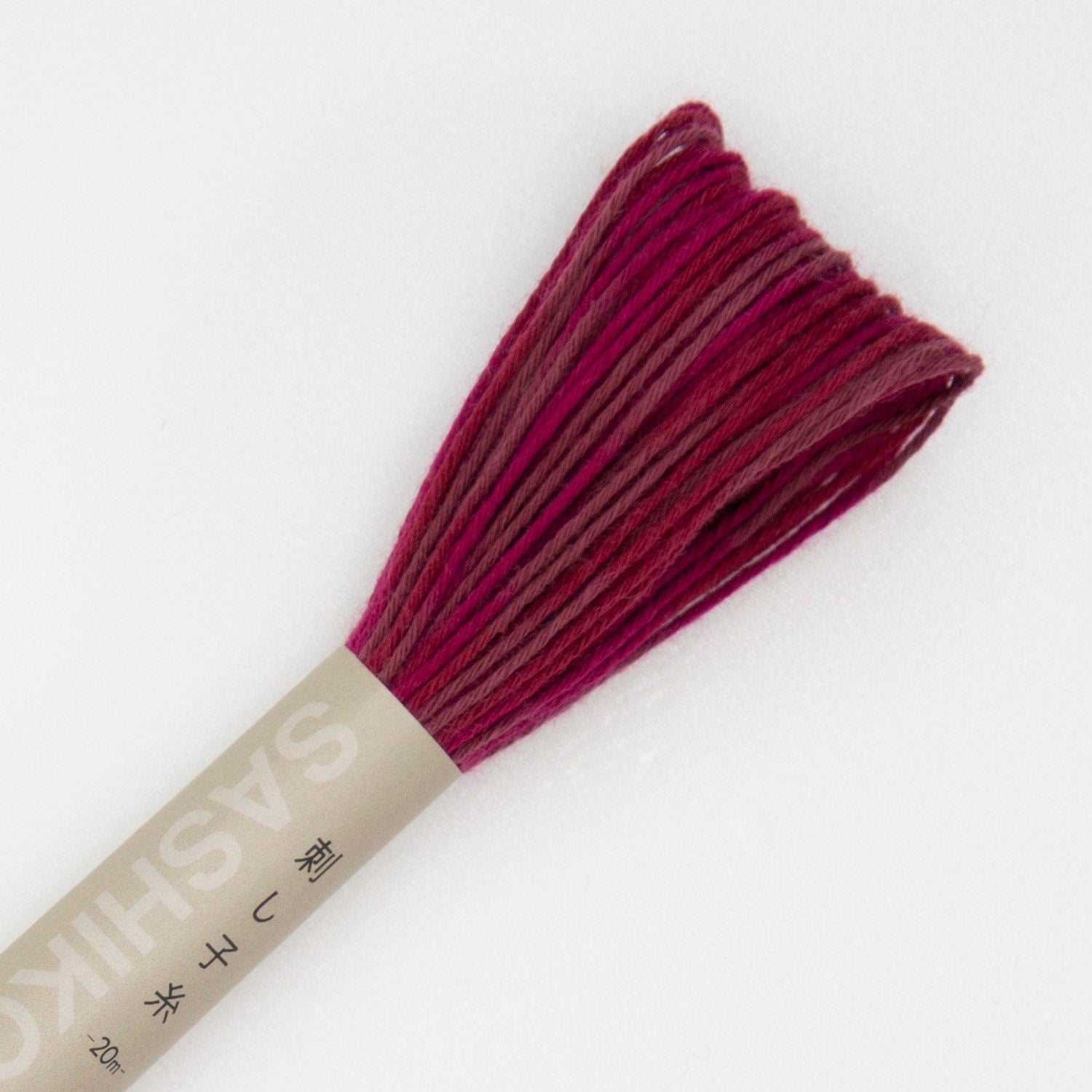 Olympus - Cotton Sashiko Thread 20m Skein - Color #97 Variegated Persian Reds