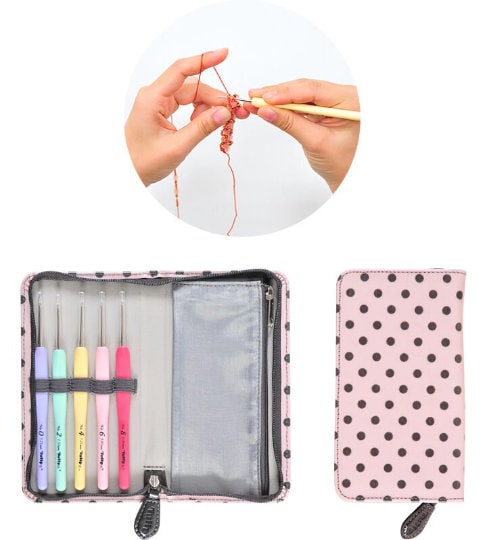 Tulip - "Sucre" Bead Crochet Hooks Set with Cushion Grip