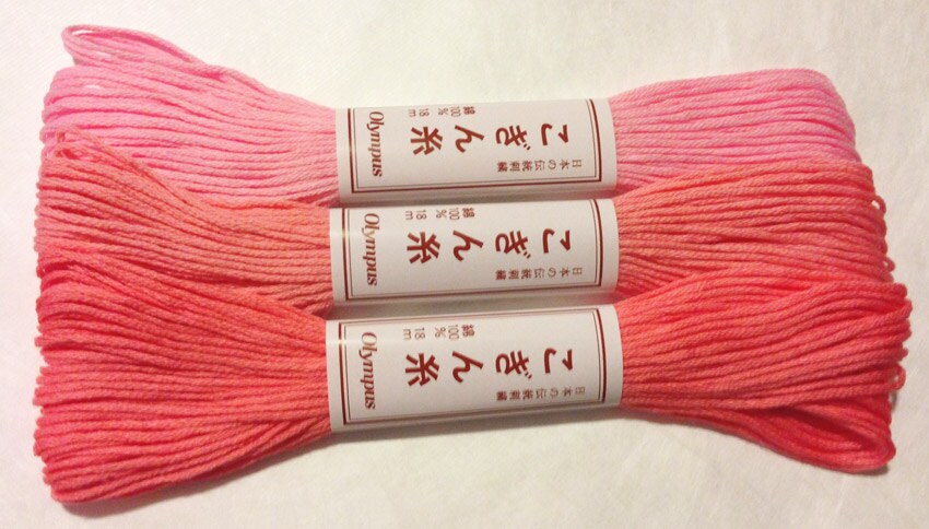 Olympus - Cotton Kogin Thread 18m Skein - #142 Pink