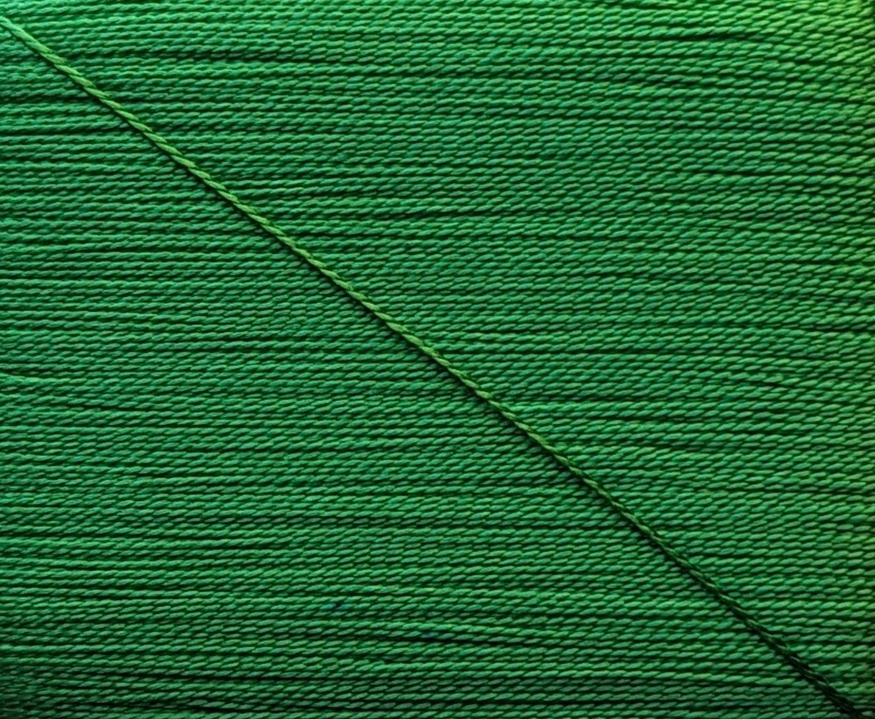 Kinkame - Silk Hand Sewing Thread 80m Card - Color #179 Green Gloss
