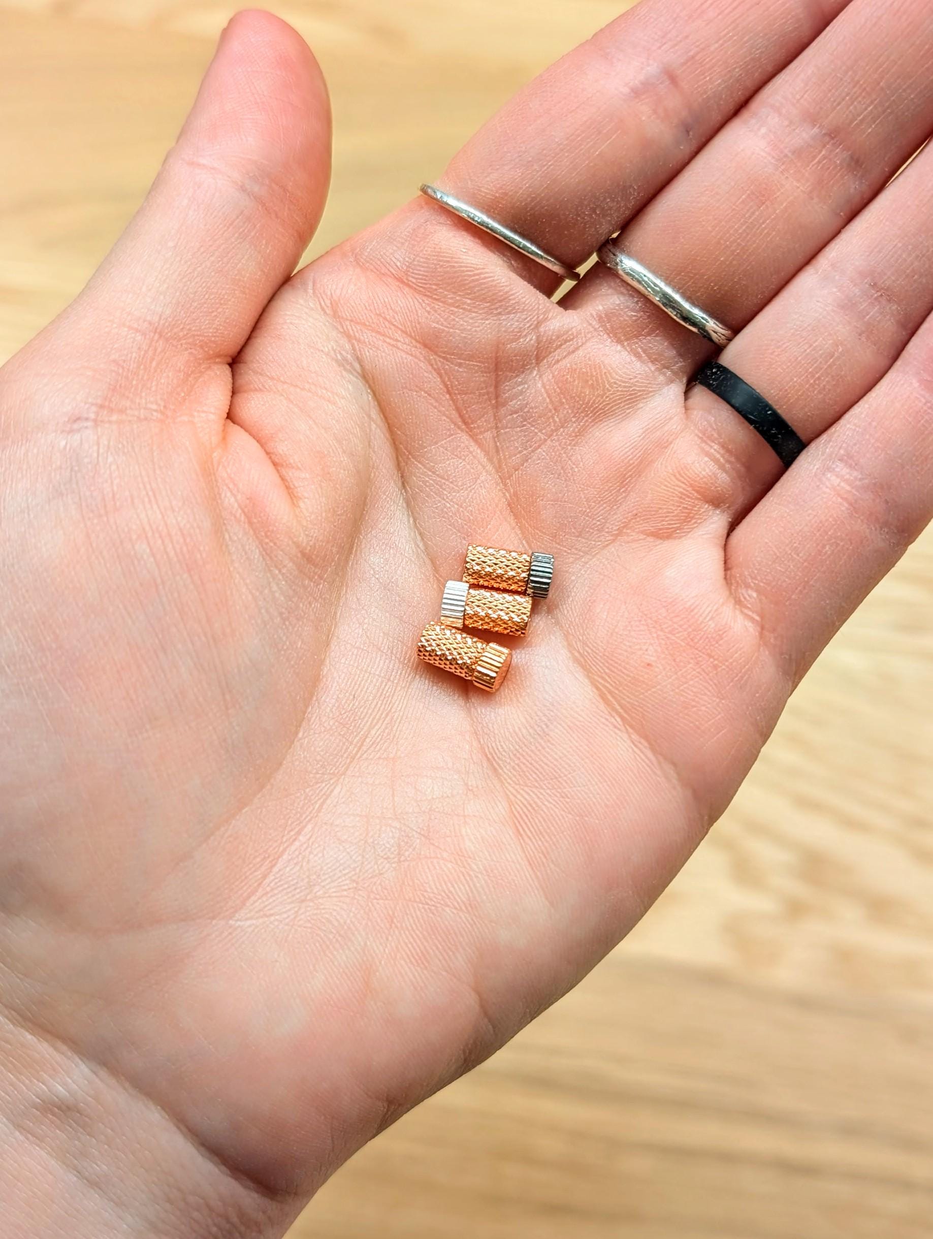 Little House - Rose Gold Needle Caps for Thin Needles