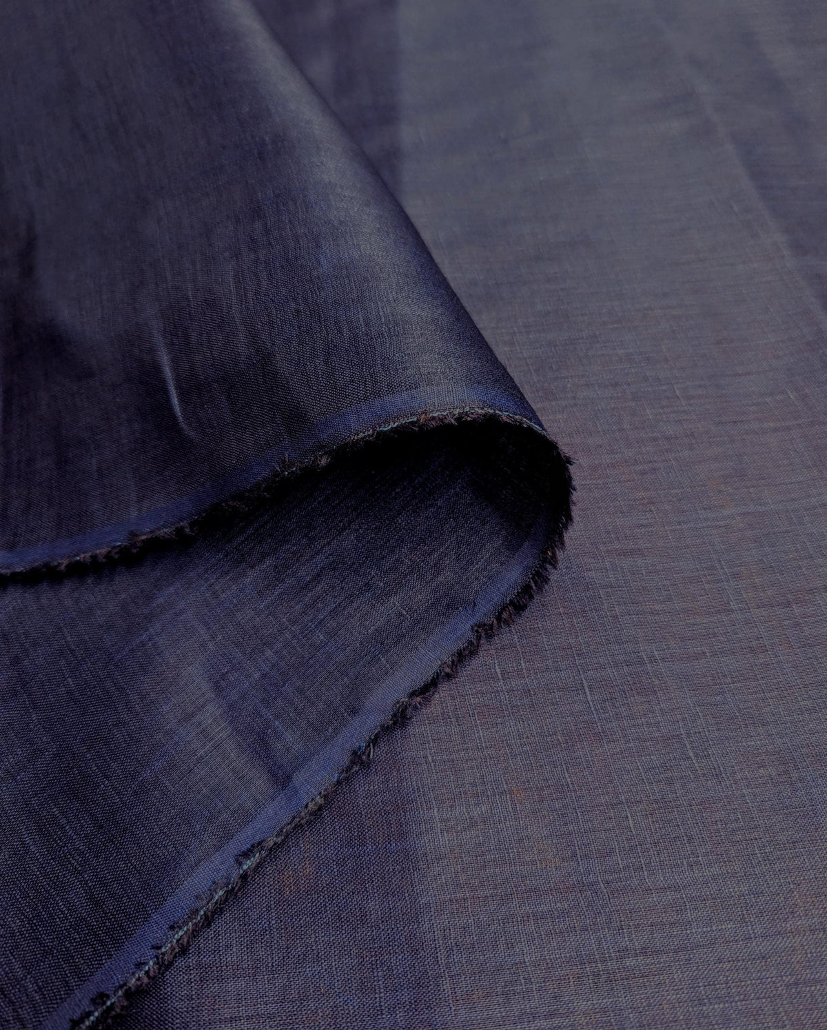 Hand Dyed Botanical Indigo Japanese Linen JB-031-D