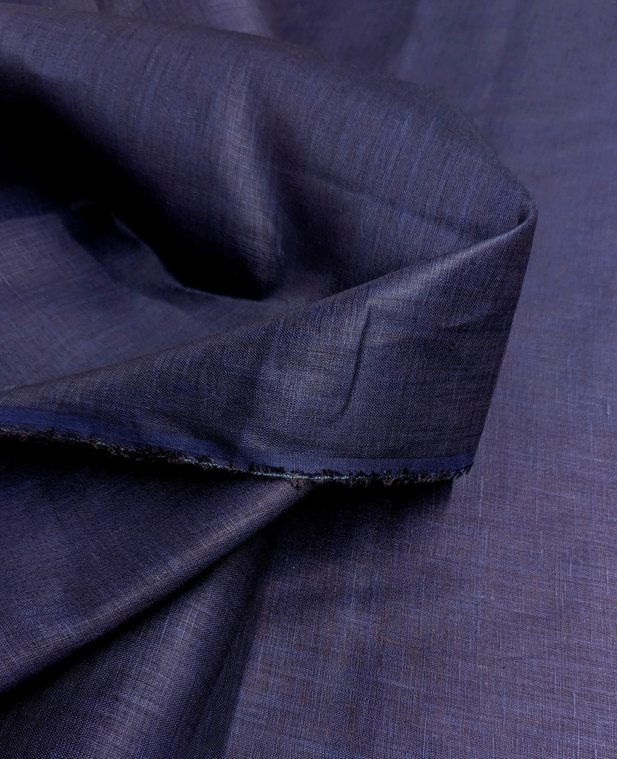 Hand Dyed Botanical Indigo Japanese Linen JB-031-D