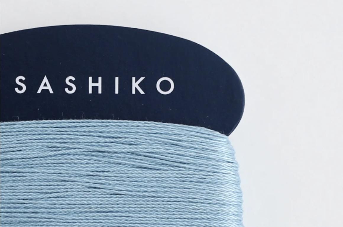 Daruma - Cotton Sashiko Thread 40m Card 20/4 - #226 Mizuiro Water Color Blue