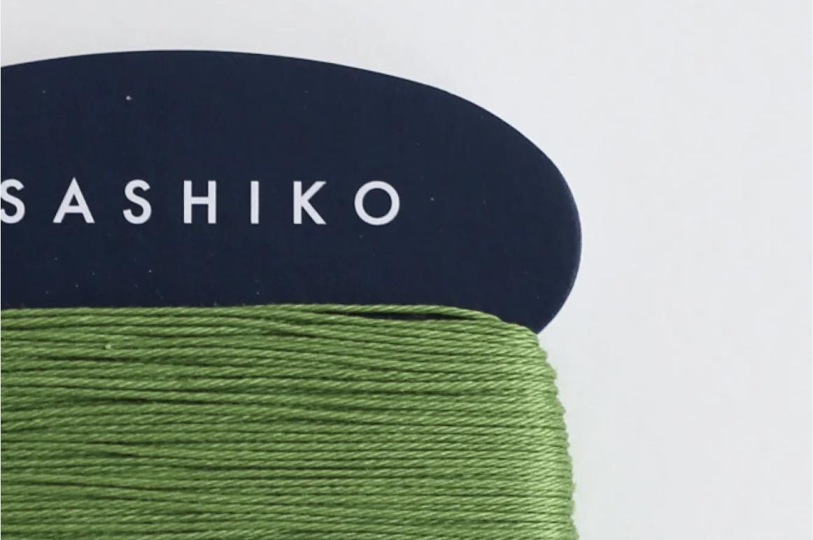 Daruma - Cotton Sashiko Thread 40m Card 20/4 - #227 Moegi Sprout Green