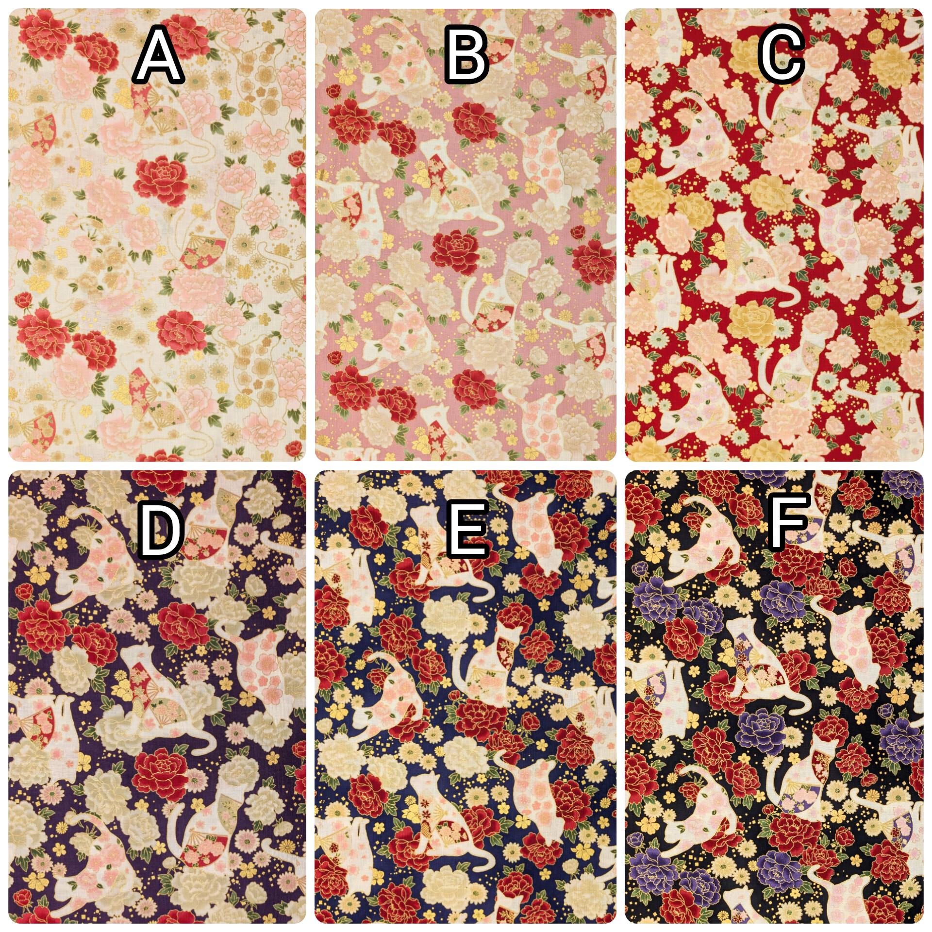 NEW Cats and Roses QuiltGate Hyakka Ryoran Japanese cotton fabric HR3480-12 D purple