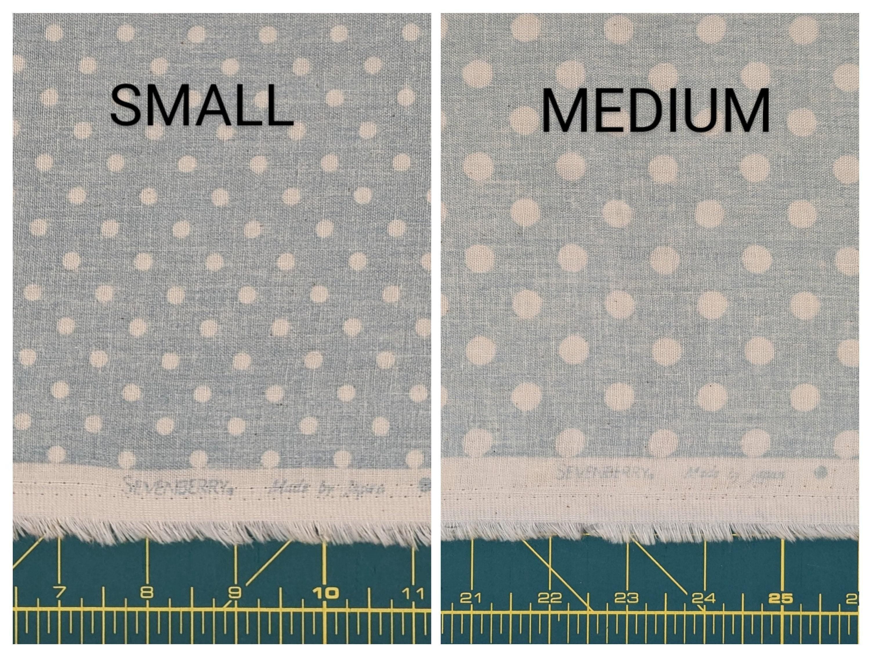 Sevenberry - Medium Polka Dot Cotton Double Gauze - Baby Blue