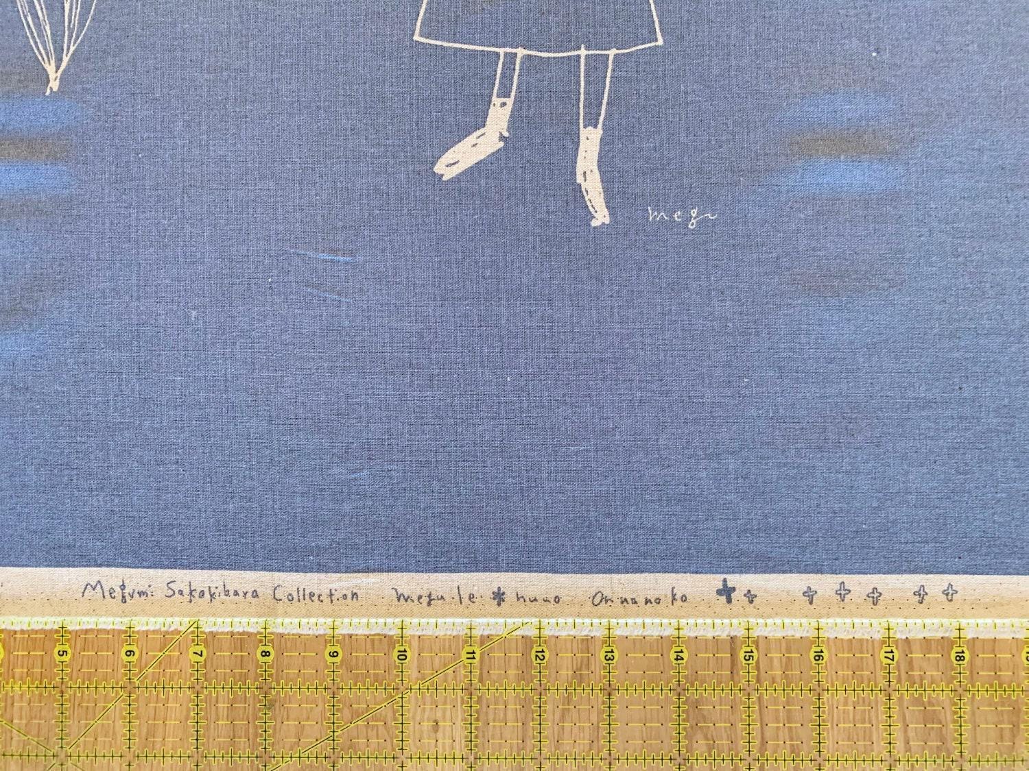 Kei - Megumi Sakakibara Collection Cotton Linen Panel - Lavender Gray