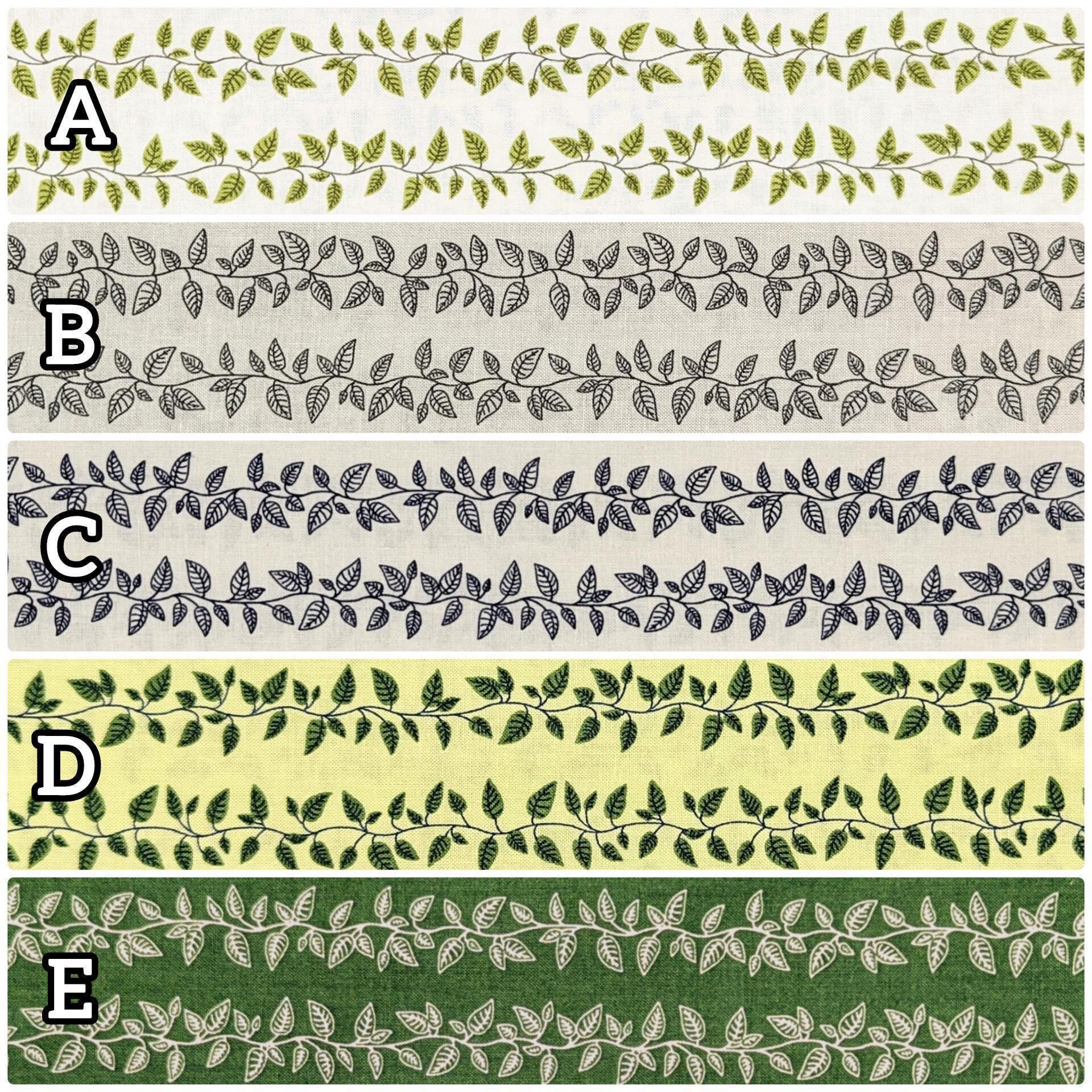 Cosmo - Vining Leaves Cotton Sheeting - White & Gray