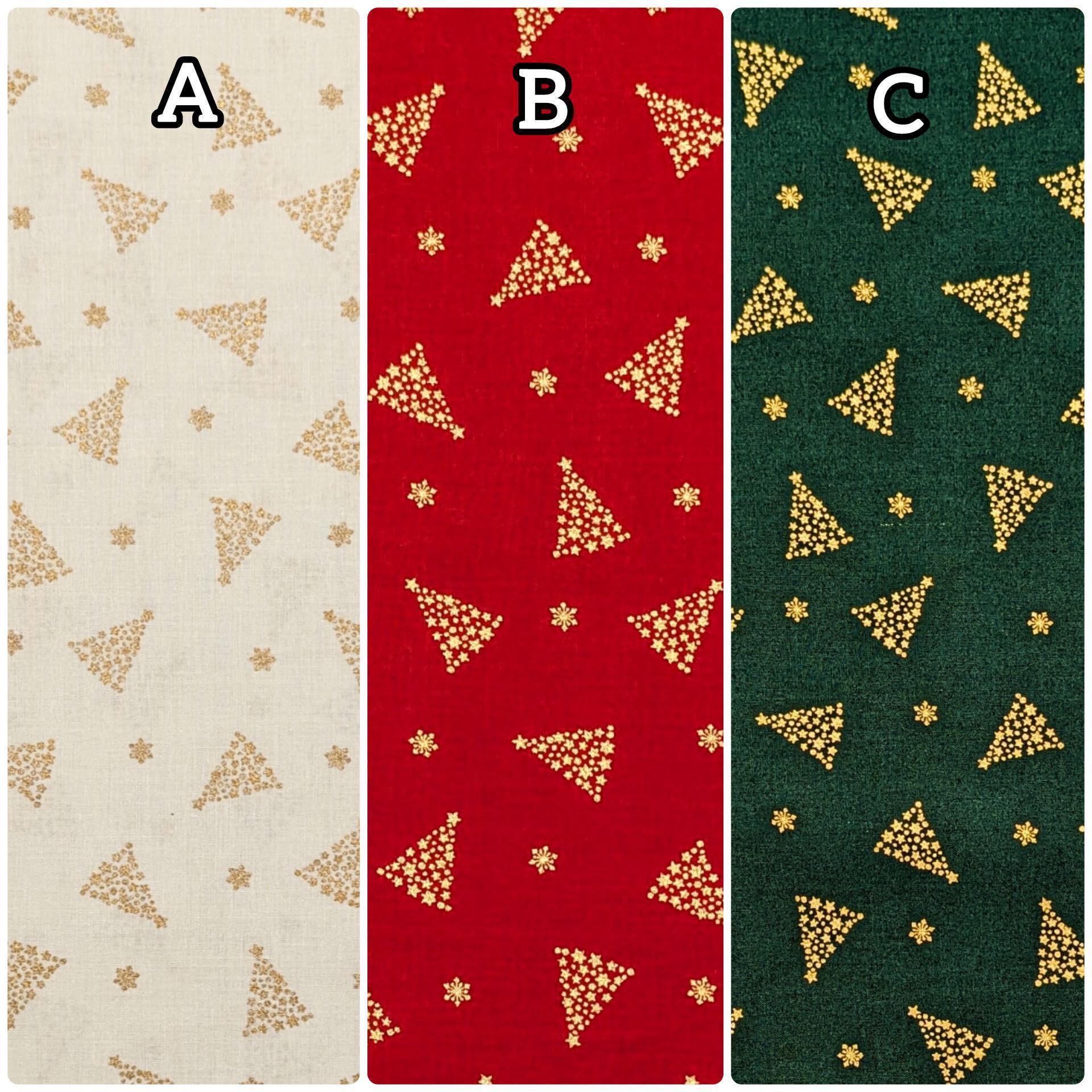 Hishiei - Golden Snowflakes Cotton Fabric - Green