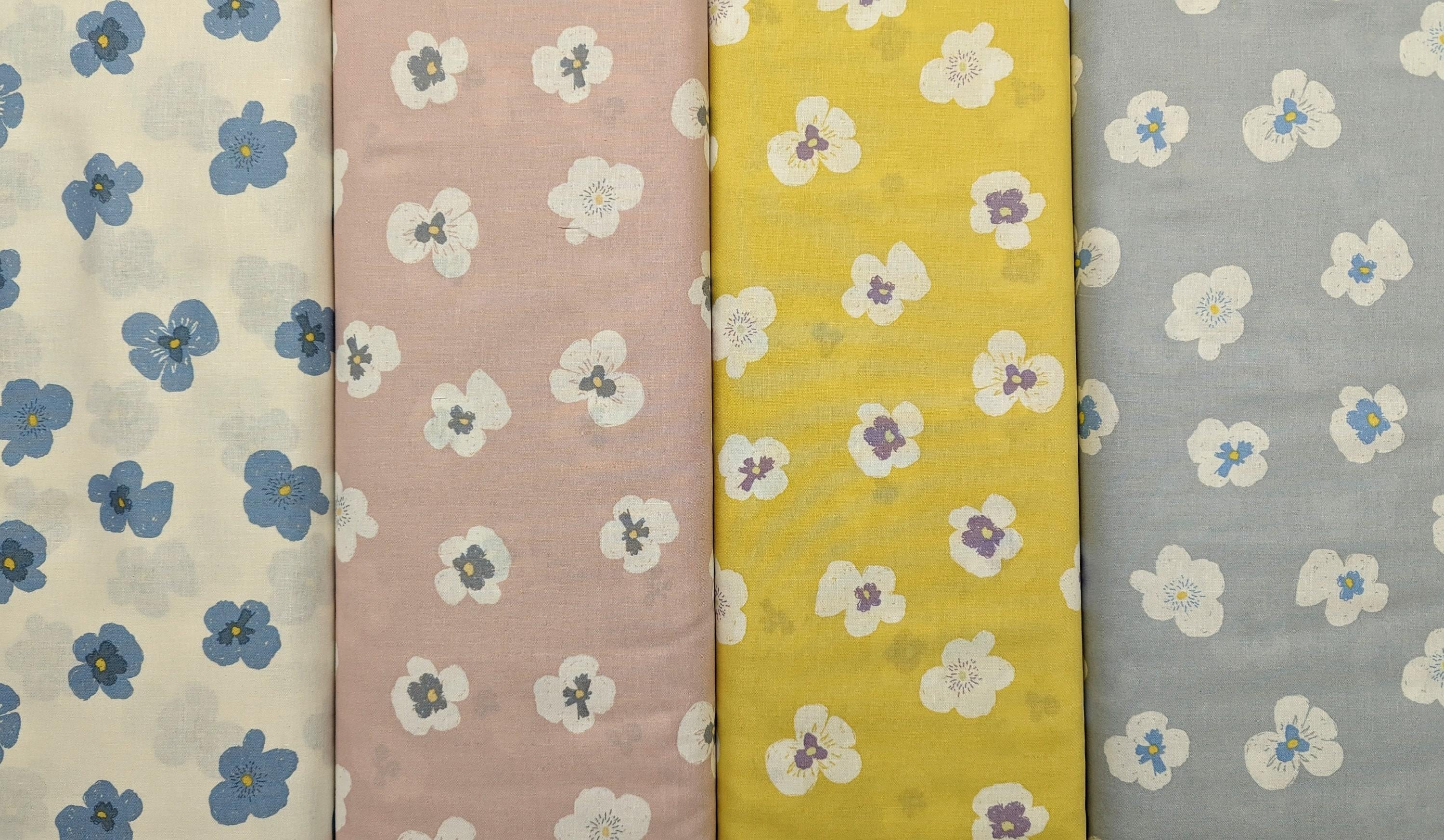 Koizumi - Blooming Pansies Cotton - Pink