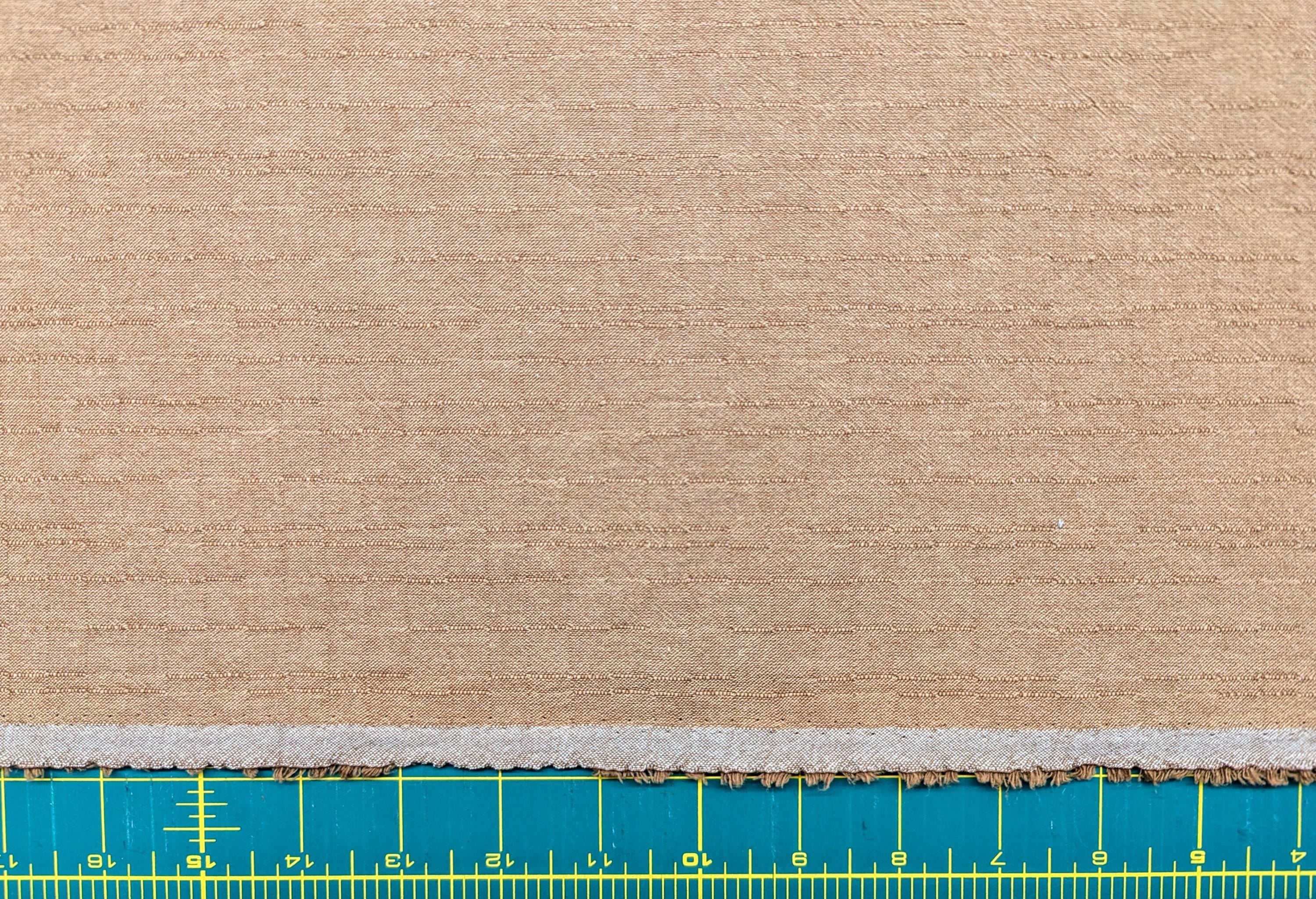 MYD - Yarn Dyed Textured Cotton Fabric - Light Brown
