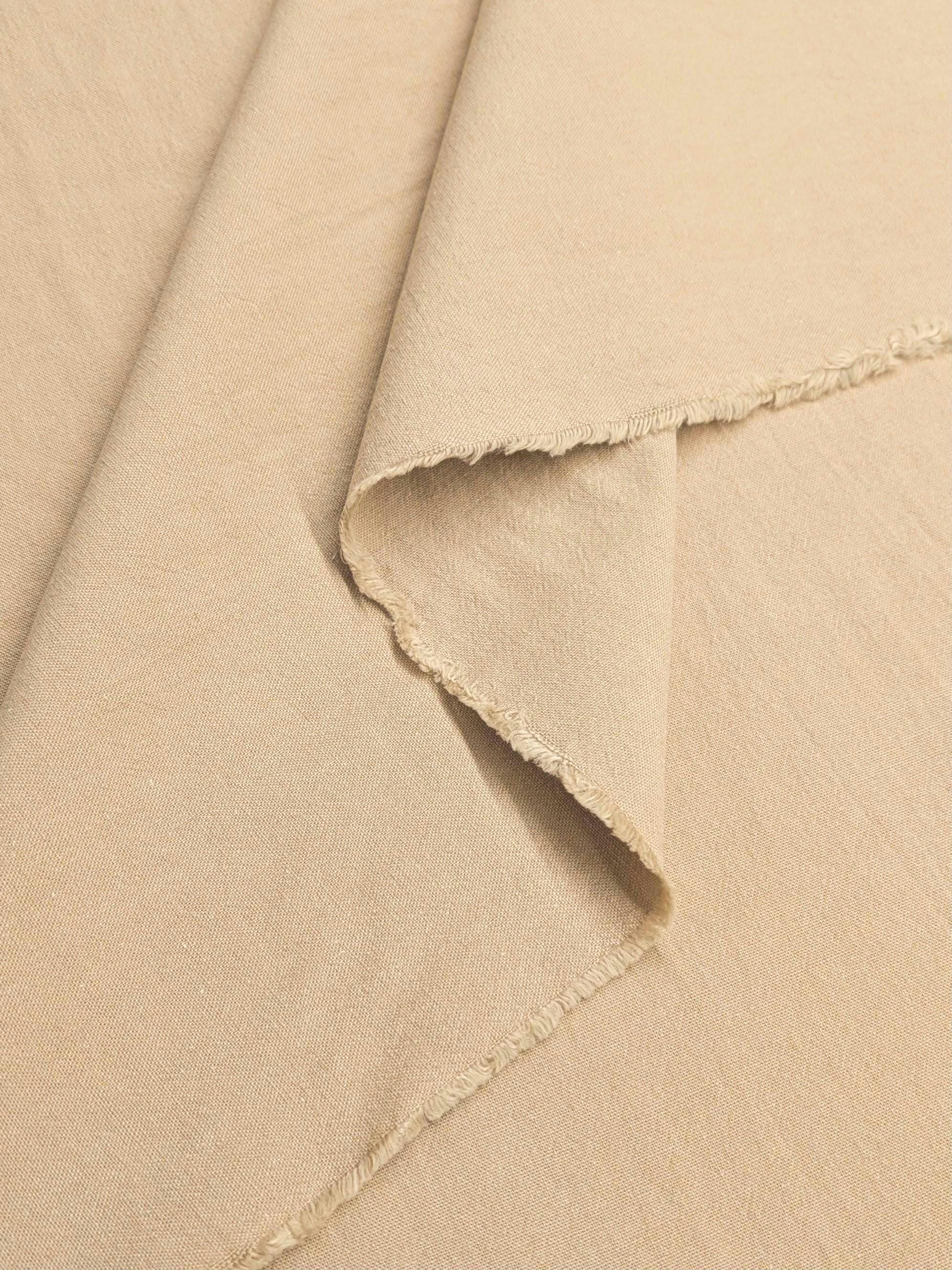 Cosmo - Cotton/Linen Canvas Fabric - Sandy Beige