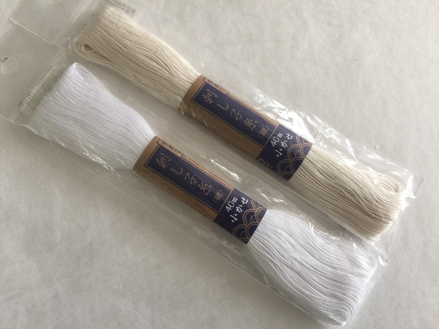 Yokota - Cotton Sashiko Thread 40m Skein - #2 Off-White