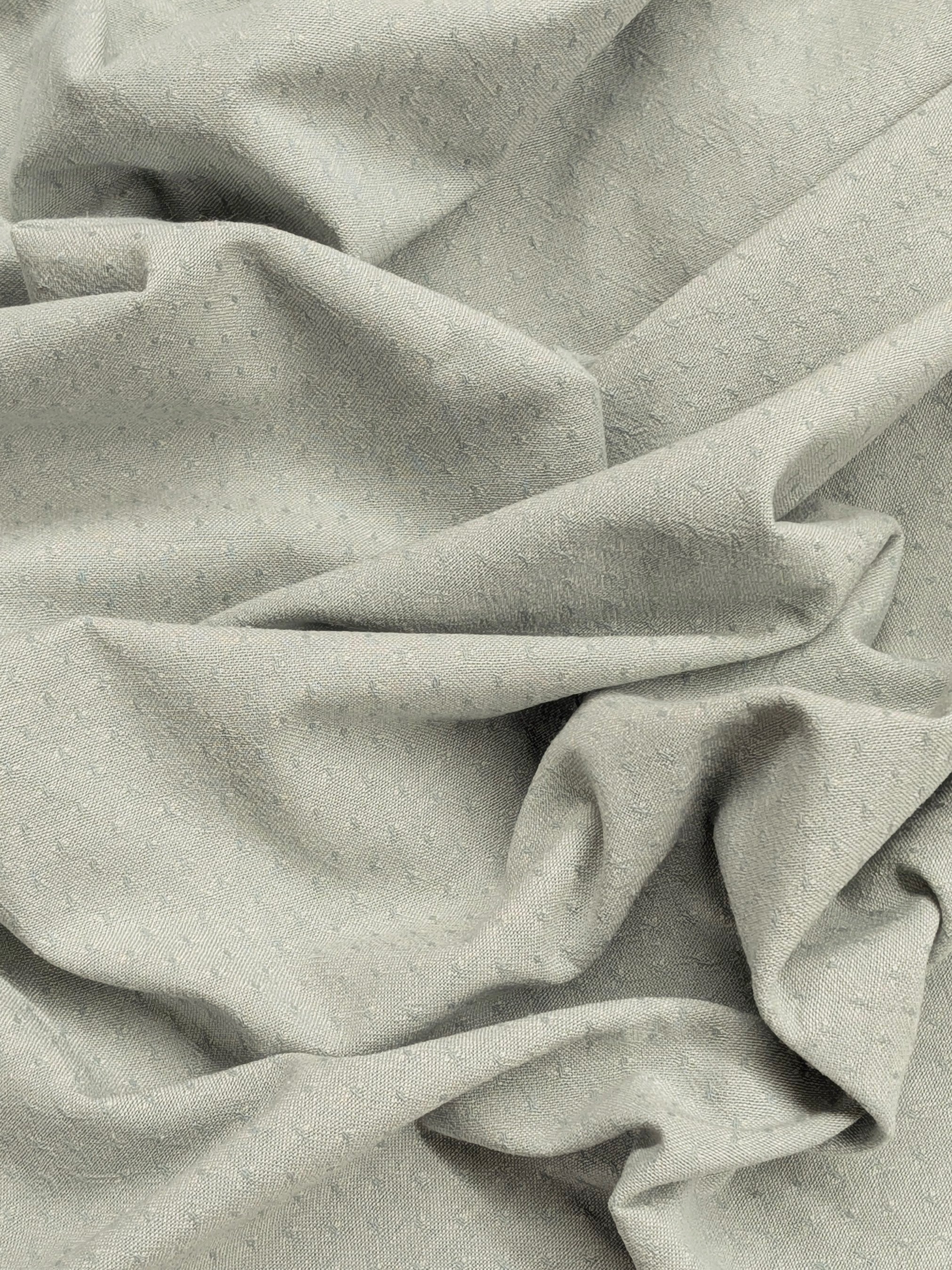 Handworks - Raised Weave Yarn Dyed Cotton Fabric - Seafoam Green